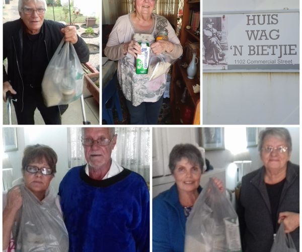 Food parcels for residents as Huis Wag 'n Bietjie