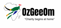 OzGeeOm logo of flying kangaroo over Africa